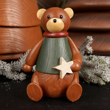 Bear With Green Sweater - Christmas Place