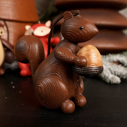 Woodland Animals Christmas Ornaments Squirrel - Christmas Place