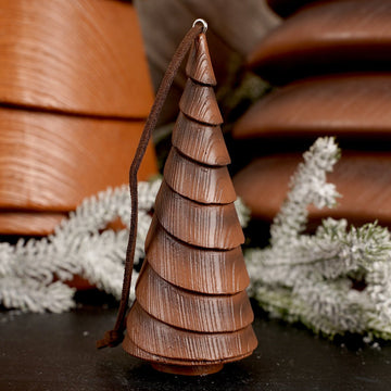 4.7Inch Dark Brown Tree Ornament - Christmas Place