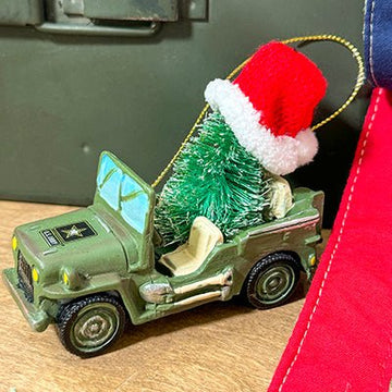 US Army Jeep Ornament - Christmas Place