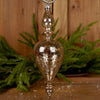 7.4Inch Glass Silver Finial Ornament
