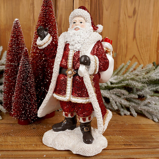 13Inch Red Santa - Christmas Place