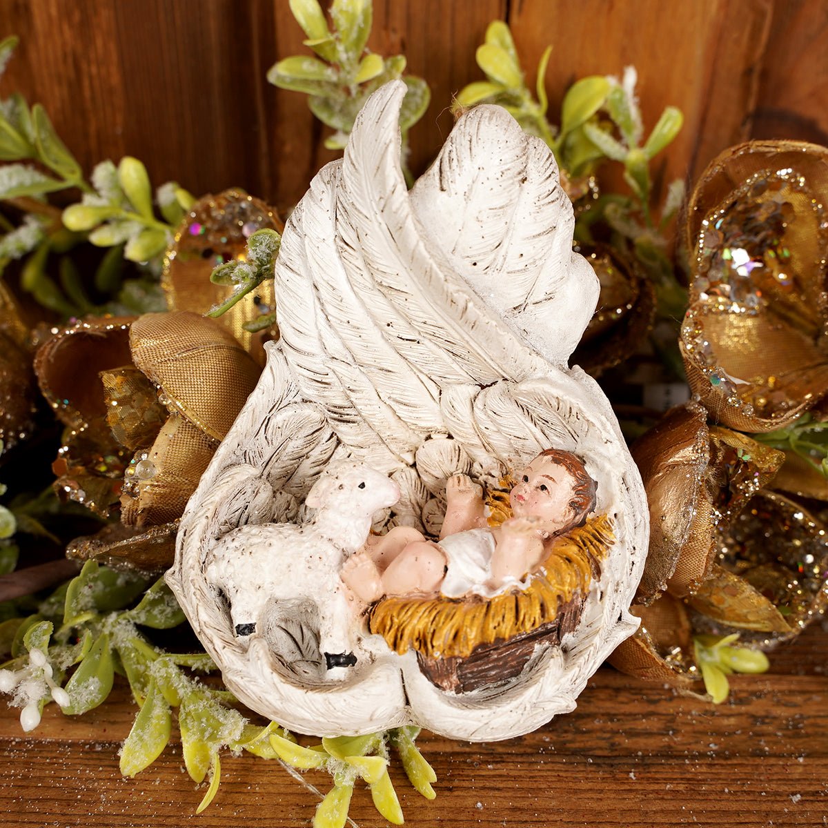 Baby Jesus In Wings Ornament - Christmas Place