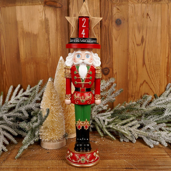 Red Green Nutcracker Advent Calendar - Christmas Place