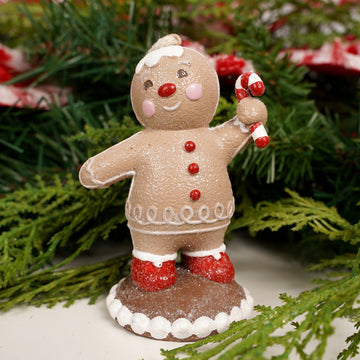 3.7Inch Gingerbread Candy Cane Ornament - Christmas Place