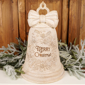 LED Natural Stone Merry Christmas Bell - Christmas Place