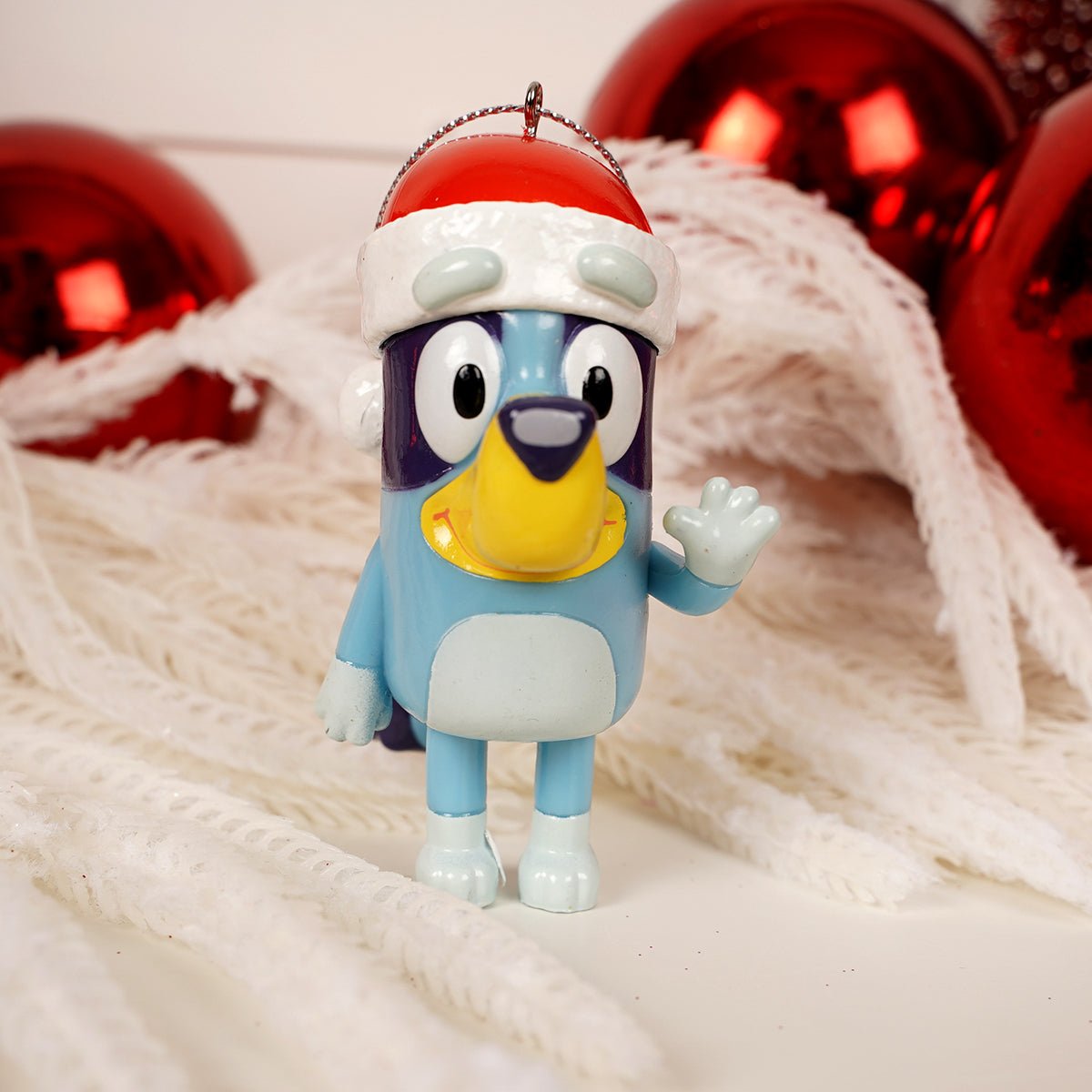 Bluey Santa Hat Ornament - Christmas Place