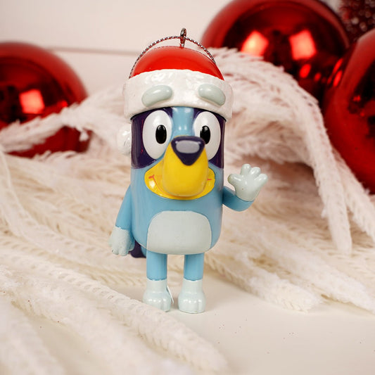 Bluey Santa Hat Ornament - Christmas Place