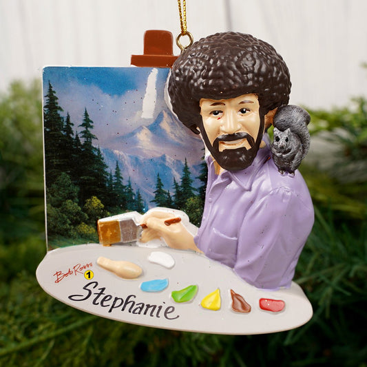 Bob Ross Painting Ornament - Christmas Place