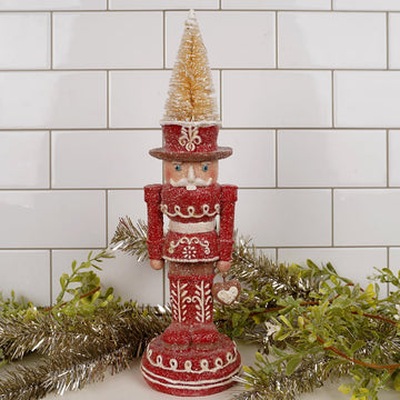 Red White Gingerbread Nutcracker - Christmas Place
