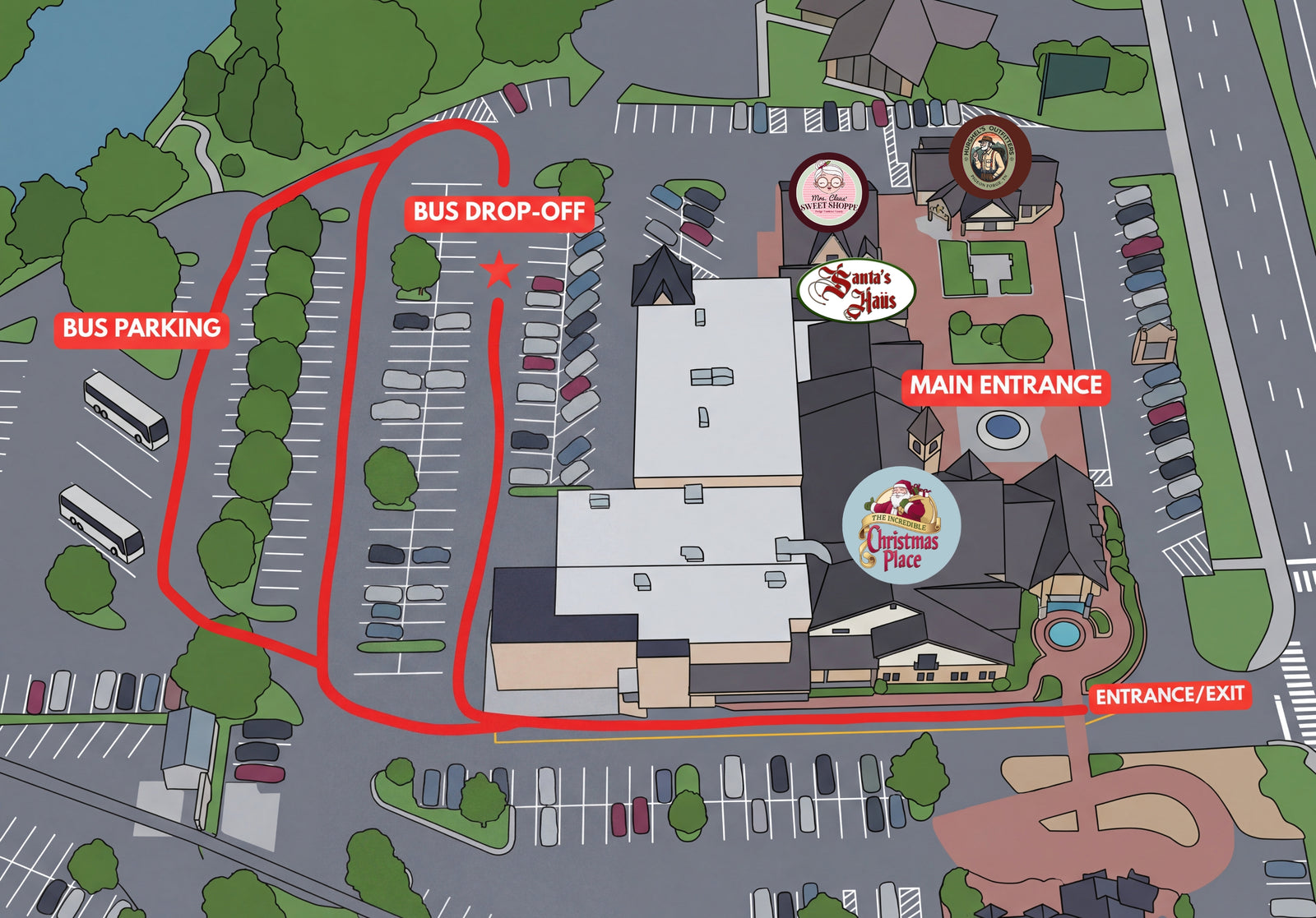 Bus parking guide