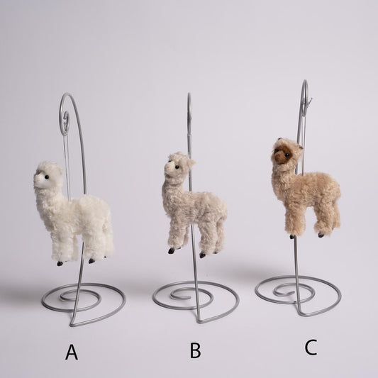 Furry Alpaca Ornament