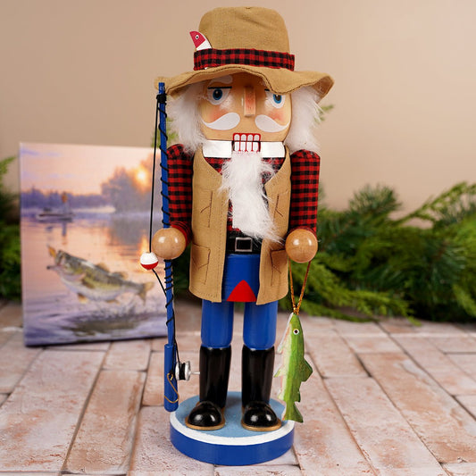15Inch Fisherman Nutcracker - Christmas Place