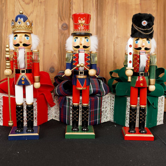 15" King and Soldier Nutcrackers - Christmas Place