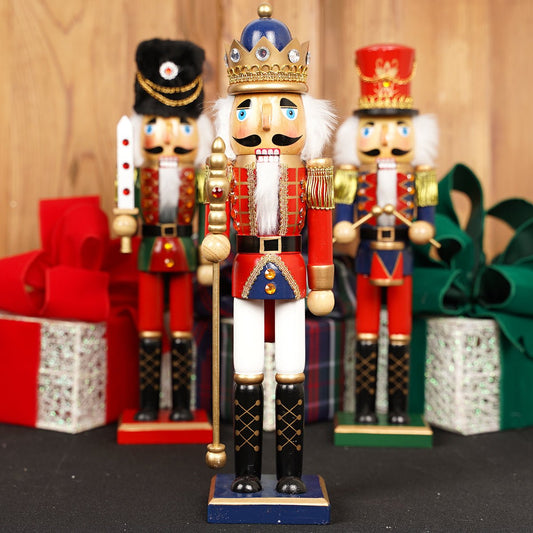 15" King and Soldier Nutcrackers - Christmas Place