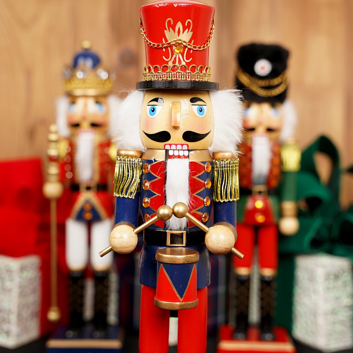 15" King and Soldier Nutcrackers - Christmas Place