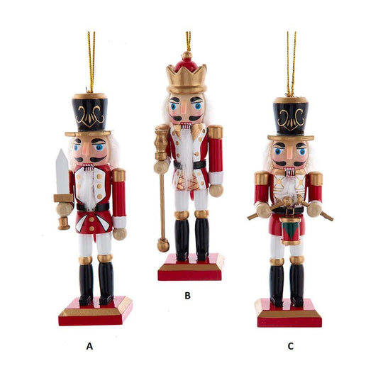 Red White King Nutcracker Ornament