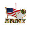 US Army American Flag Star Christmas Ornament - Christmas Place