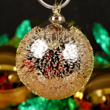 4Inch Shiny Gold Ball Ornament