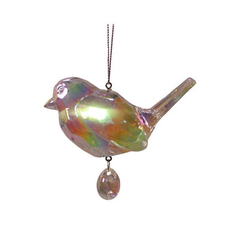 3Inch Iridescent Bird Ornament