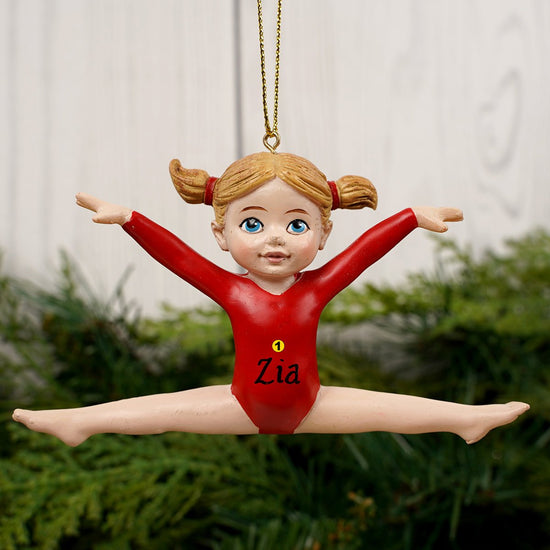 Gymnast Girl Ornament - Christmas Place