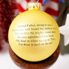 Gold Velvet Navy Ball Ornament - Christmas Place