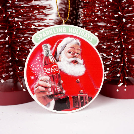 Santa Coca Cola Ornament - Christmas Place