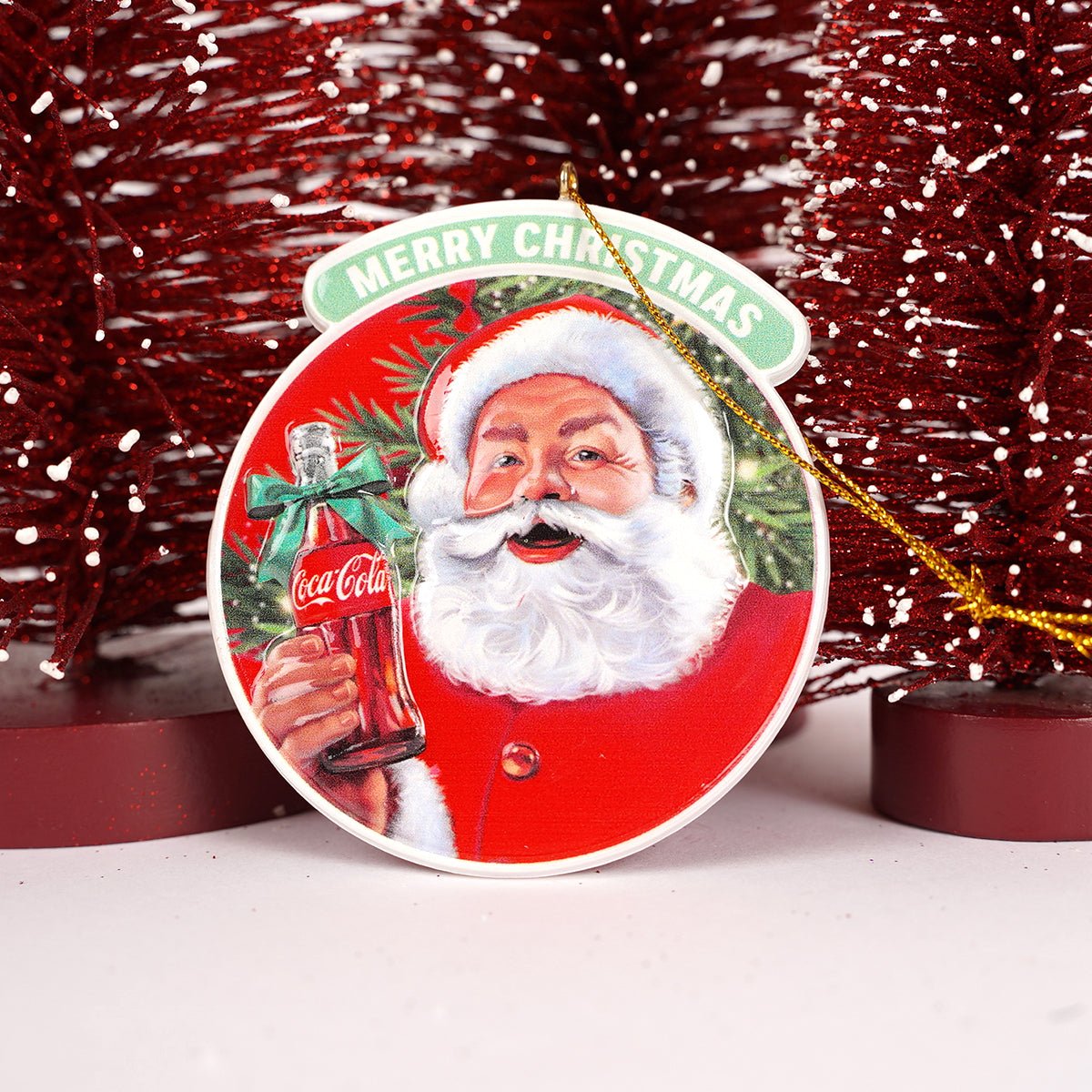 Santa Coca Cola Ornament - Christmas Place