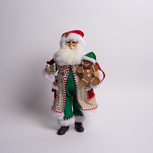 Whimsical Gingerbread Santa Claus