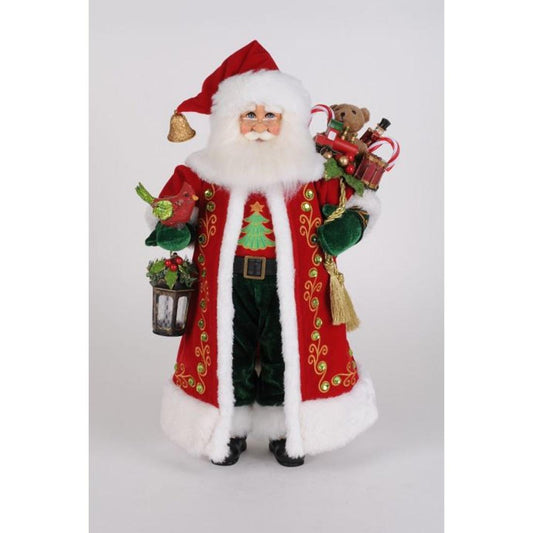 Lighted O Tannebaum Santa