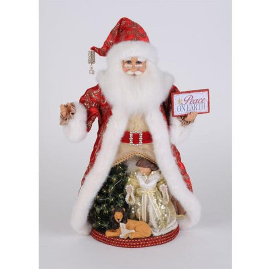2025 Lighted Peace On Earth Santa