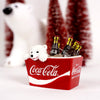 Coca - Cola Polar Bear Cub in Cooler Ornament - Christmas Place
