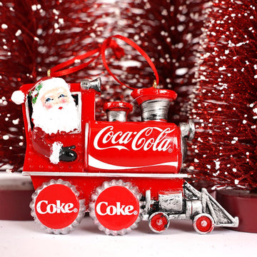 Coca - Cola Santa Train Ornament - Christmas Place