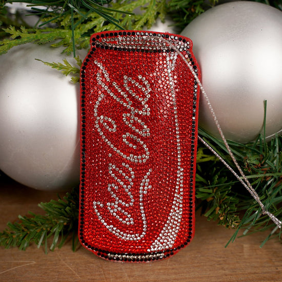 Bedazzled Coke And Diet Coke Ornament - Christmas Place