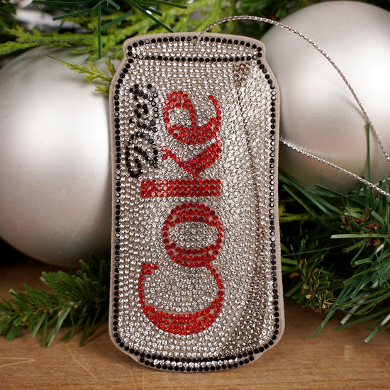 Bedazzled Coke And Diet Coke Ornament - Christmas Place