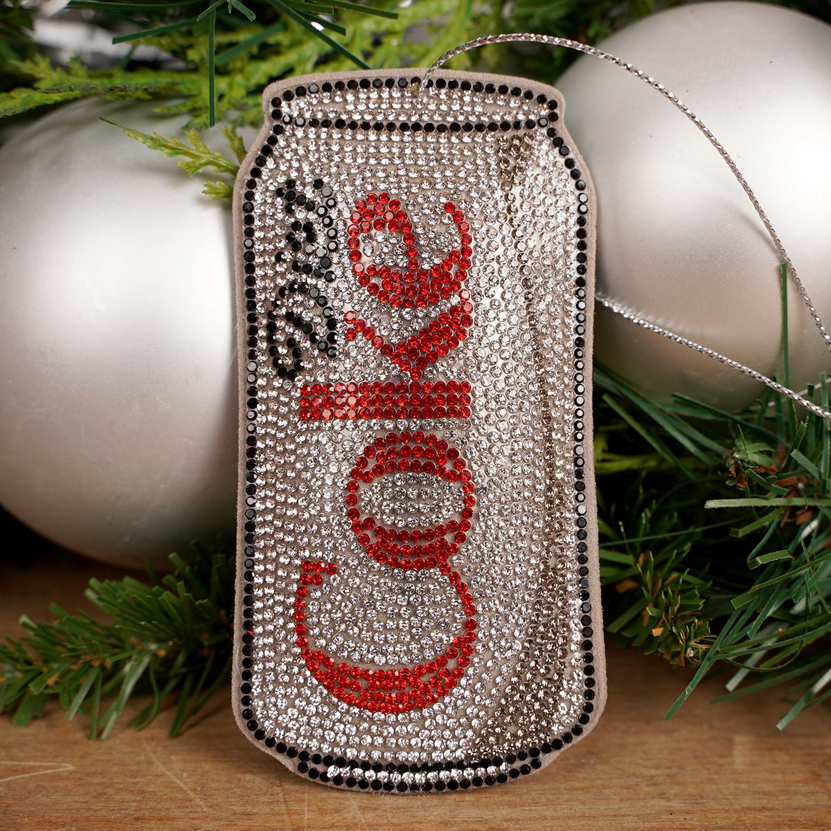 Bedazzled Coke And Diet Coke Ornament - Christmas Place