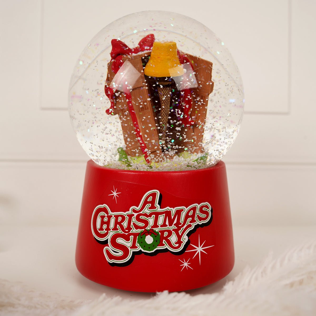 A Christmas Story Musical Leg Lamp Water Globe - Christmas Place