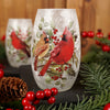 Cardinal Christmas Small Vase