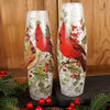 Cardinal Christmas Large Vase