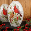 Cardinal Christmas Vase