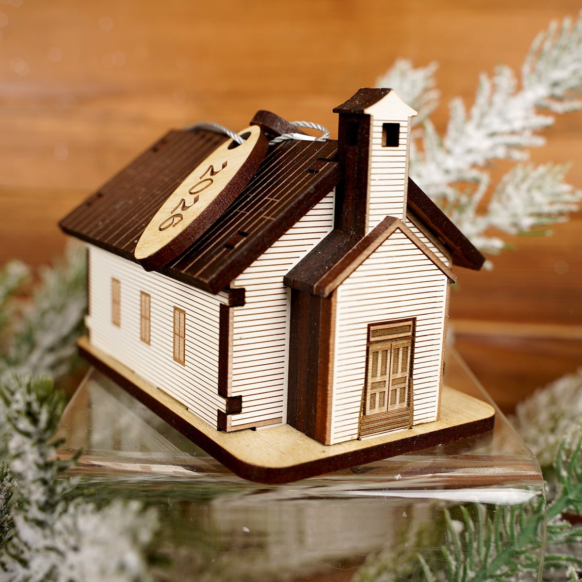 Cades Cove Chapel Ornament - Christmas Place
