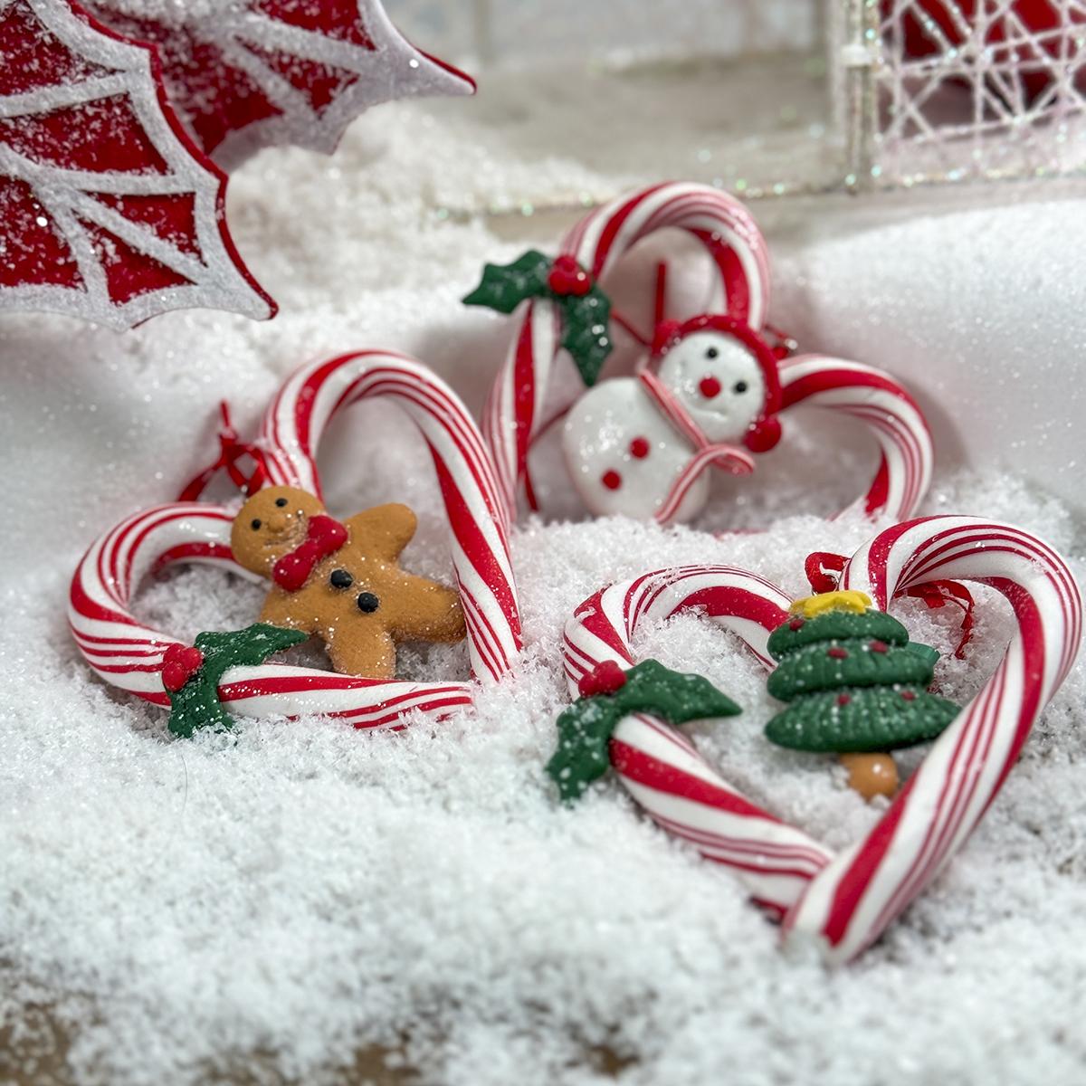 Ribbon Candy Heart Ornament - Christmas Place