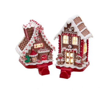LED Gingerbread Stocking Holder