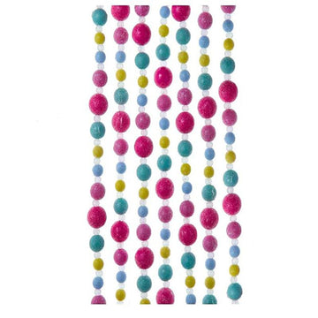 6ft Bubblegum Glitter Garland