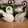Opalescent Swan Christmas Ornament - Christmas Place