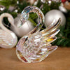 Opalescent Swan Christmas Ornament - Christmas Place