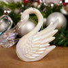Opalescent Swan Christmas Ornament - Christmas Place