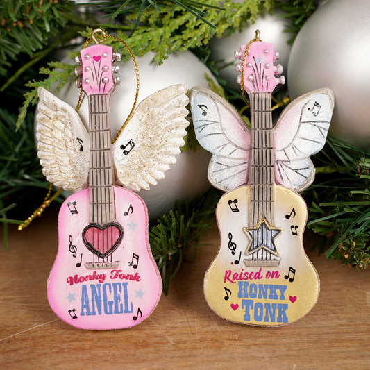 Guitar With Wings Ornament