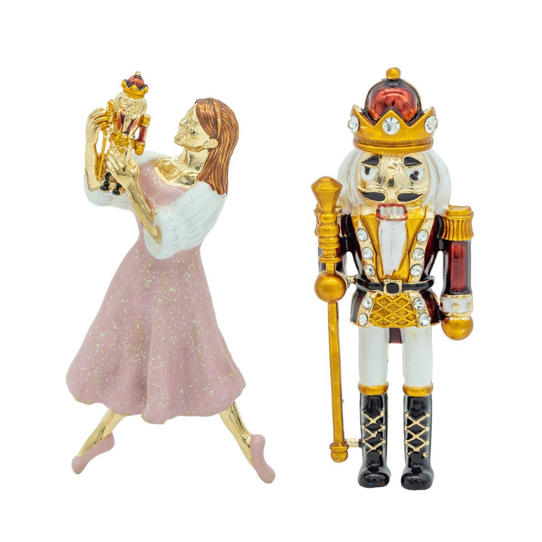 Complete Set Nutcracker Suite Character Pins 2 Styles - Christmas Place