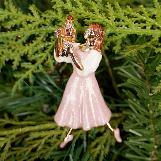 Nutcracker Suite Character Pins 2 Styles Clara with Nutcracker Pin - Christmas Place